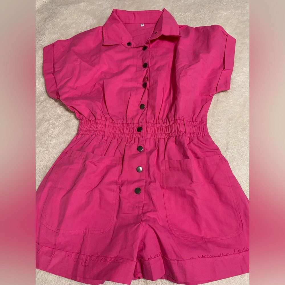 *NEW in bag*Romper-shorts, Pink, Size Medium